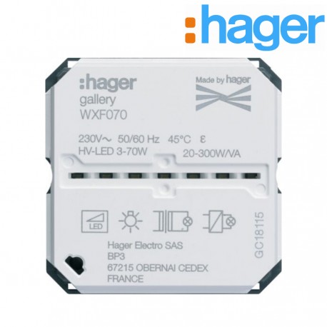 Variateur connecte GALLERY HAGER WXF070