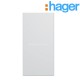 Enjoliveur interrupteur à voyant 1 module pure GALLERY HAGER WXD011B
