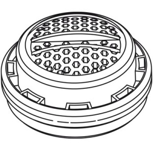 Aérateur Mâle 24/100 Chrome - TRES 29961001
