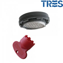 Aérateur orientable + clé Mâle 24/100 - TRES 29961006