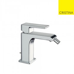 Mitigeur pour bidet + vidage Chromé QUADRI S - CRISTINA ONDYNA QS32151