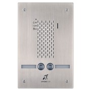 Platine audio encastrée inox 2 BP IP/SIP avec synthèse vocale pictos et boucle magnétique IXSSA2L - AIPHONE 200946