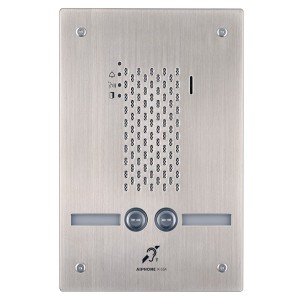Platine audio encastrée inox 2 BP IP/SIP avec synthèse vocale pictos et boucle magnétique IXSSA2L - AIPHONE 200946