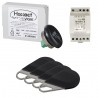 Pack avec 1 centrale et 4 badges programmés avec alimentation HEPACK4 - AIPHONE 150040