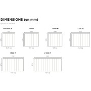 Radiateur électrique à fluide THERMOR 1250W BALEARES 2 - 492441