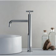 Mitigeur lavabo mi-haut cartouche progressive + vidage chromé  EXECUTIVE - CRISTINA ONDYNA EV22551