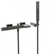 Mitigeur bain
avec cascade. Douchette à main anticalcaire avec support orientabl  - TRES 21117001KM Mitigeur bain
avec cascade. 