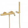 Mitigeur bain Douchette à main anticalcaire avec support orientable et flexible - TRES 26117001OM
