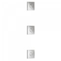 3 jets encastrés d'hydromassage 80x80 mm Chromé - TRES 29951507 3 jets encastrés d'hydromassage 80x80 mm Chromé - TRES 299515072