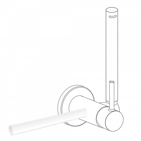 Porte‑serviettes accessoires
180 mm. (pour réf.: 34.123, 34.122, 205.223.01, 205  - TRES 03412401BM Porte‑serviettes accessoires