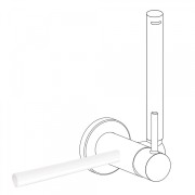 Porte‑serviettes accessoires
180 mm. (pour réf.: 34.123, 34.122, 205.223.01, 205  - TRES 03412401BM Porte‑serviettes accessoires