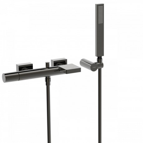 Mitigeur bain
avec cascade. Douchette à main anticalcaire avec support orientabl  - TRES 21117001KM Mitigeur bain
avec cascade. 