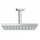 Bras de douche plafond avec pommeau 250x250mm Chromé - TRES 03412102