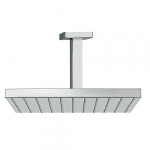 Bras de douche plafond avec pommeau 250x250mm Chromé   - TRES 03412102 Bras de douche plafond avec pommeau 250x250mm Chromé   - 