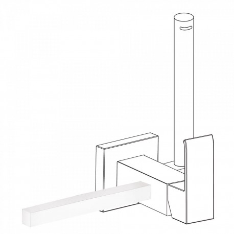 Porte‑serviettes 180 mm Blanc Mat - TRES 03412402BM Porte‑serviettes 180 mm Blanc Mat - TRES 03412402BM03412402BM