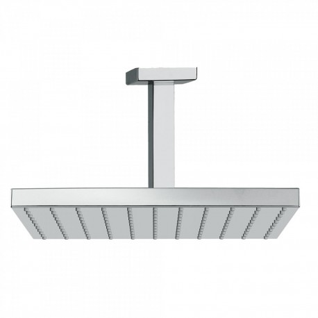 Bras de douche plafond avec pommeau 250x250mm Chromé   - TRES 03412102 Bras de douche plafond avec pommeau 250x250mm Chromé   - 