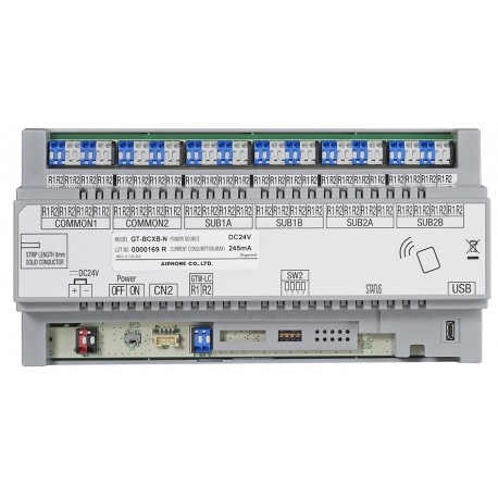 Centrale audio supplémentaire avec lecteur NFC pour système étendu GT version B  GTBCXBN- Aiphone 200261 Centrale audio suppléme