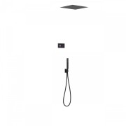 Kit de douche thermostatique électronique et encastré SHOWER TECHNOLOGY Noir Mat  - TRES 09288552NM