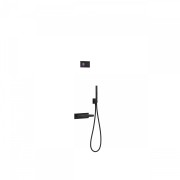 Kit de baignoire thermostatique électronique et encastré SHOWER TECHNOLOGY Noir Mat - TRES 09288556NM