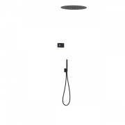 Kit de douche thermostatique électronique et encastré SHOWER TECHNOLOGY Noir Mat  - TRES 09288557NM