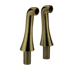 2 COLONNETTES HAUTES 130 mm MM3/4" VIEUX BRONZE - CRISTINA ONDYNA CH16092