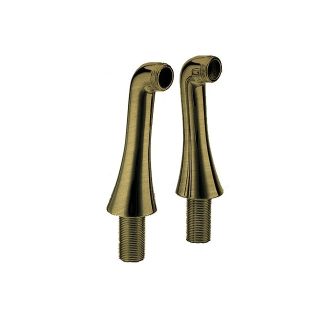 2 COLONNETTES HAUTES 130 mm MM3/4" VIEUX BRONZE - CRISTINA ONDYNA CH16092