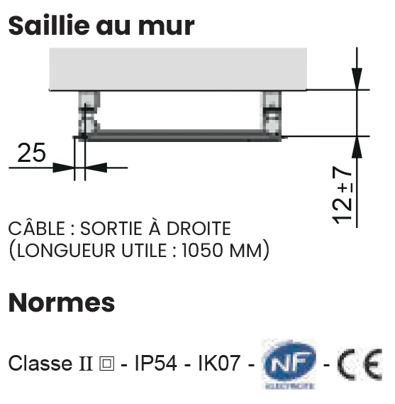 Altai Spa saillie au mur