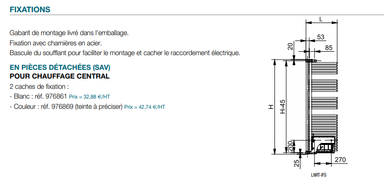 Zehnder Forma Air - Chauffage électrique