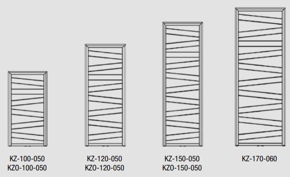 dimensions des radiateurs sèche-serviettes KAZEANE