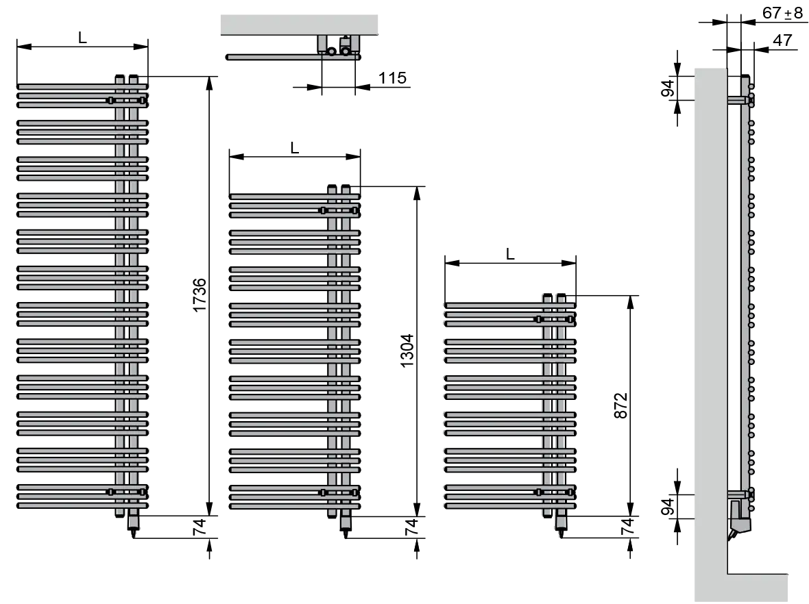Dimensions Acova MANAVA TMVSL-TMVSR