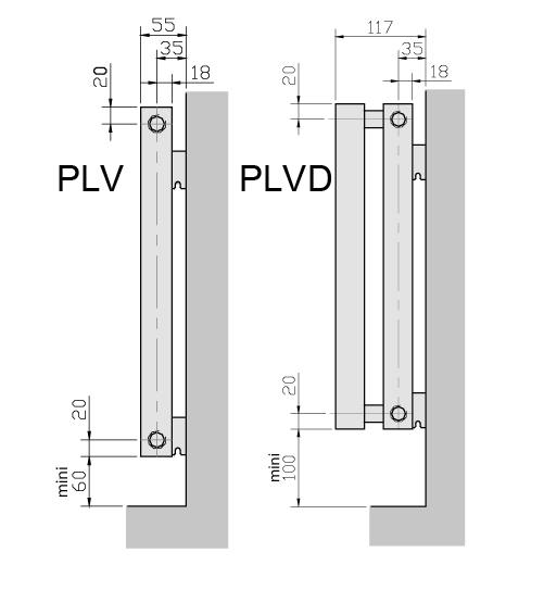 epaisseur radiateur acova