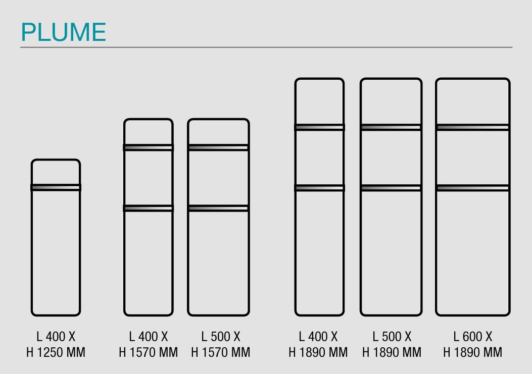 dimensions acova plume