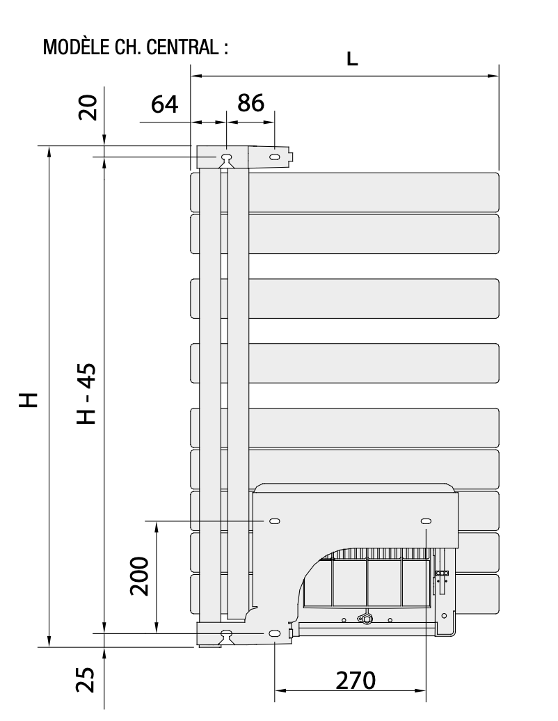 Sèche-serviette Soufflant REGATE Twist + Air électrique ACOVA - Vita Habitat