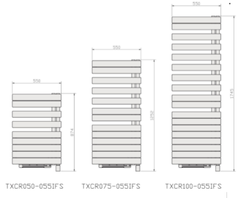 Dimensions TXCR