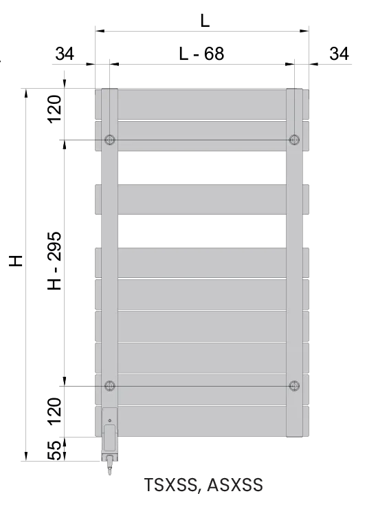 Acova Regate Fixations