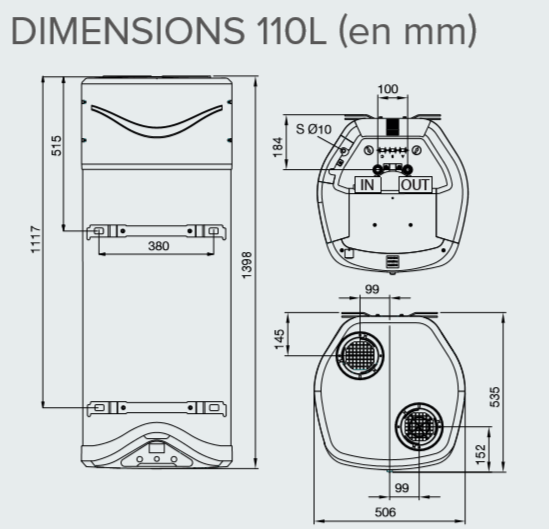 DIMENSIONS NUOS EVO A+