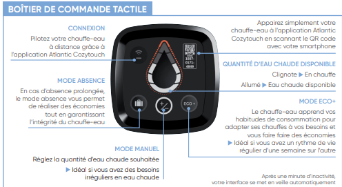 Chauffe-eau électrique AQUEO intelligent et connecté 300L