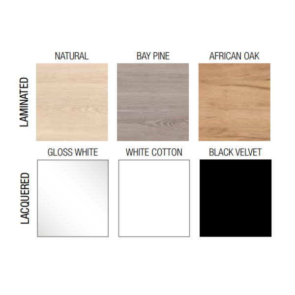 Finitions externes du meuble Fussion Line 500