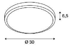 AINOS LED dimensions - SLV