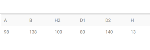 Dimension de BER 100 P