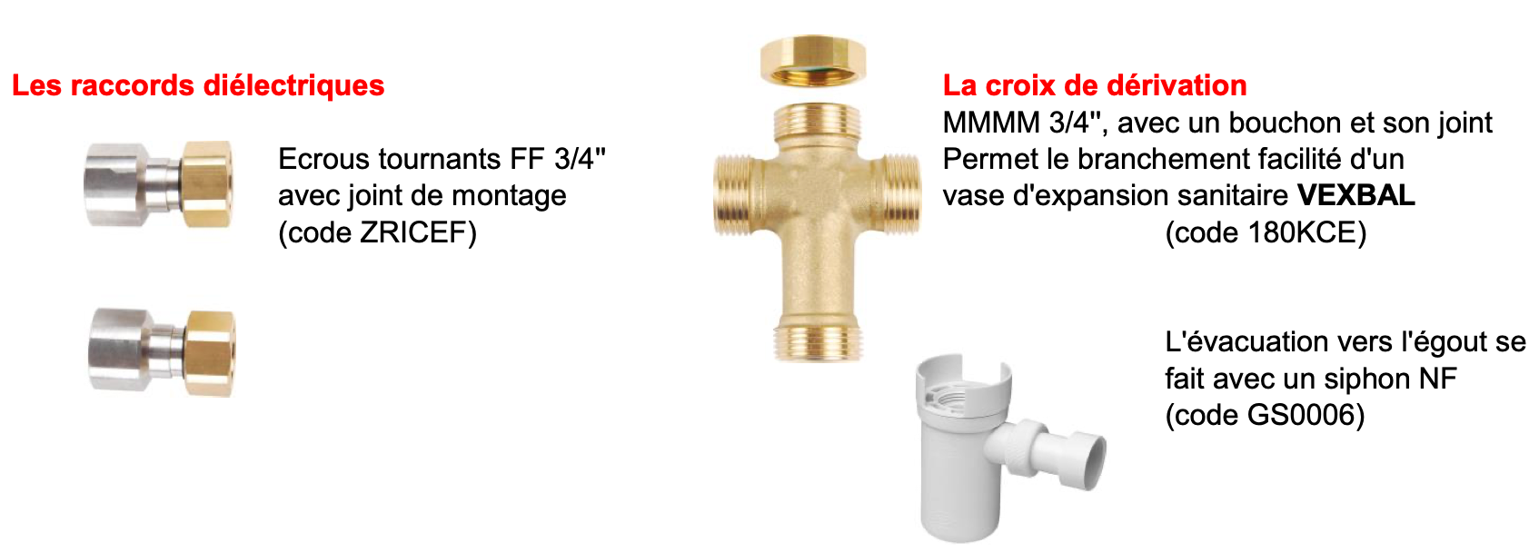 Kit groupe de sécurité et mitigeur thermostatique - THERMADOR KMIXH - Vita  Habitat