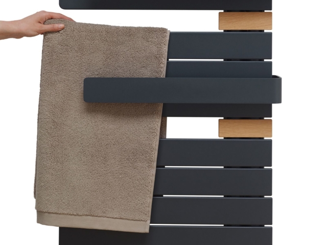 Sèche-serviette Thermor Symphonik mat a droite blanc mat/chene 1750 w -  Thermor