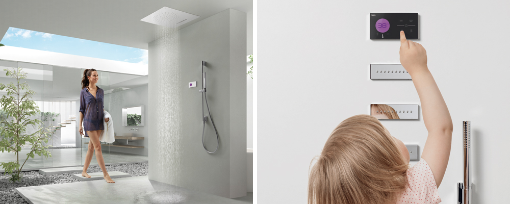 douche technologique TRES design