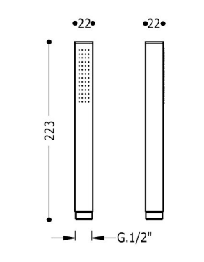 Schéma technique douche