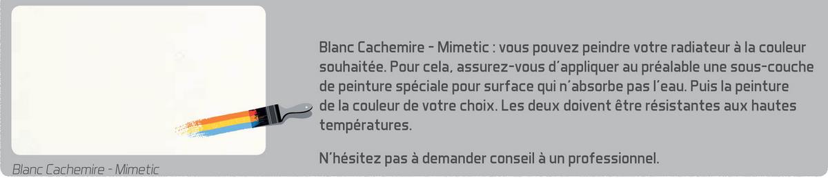 Valderoma blanc cachemire chauffage