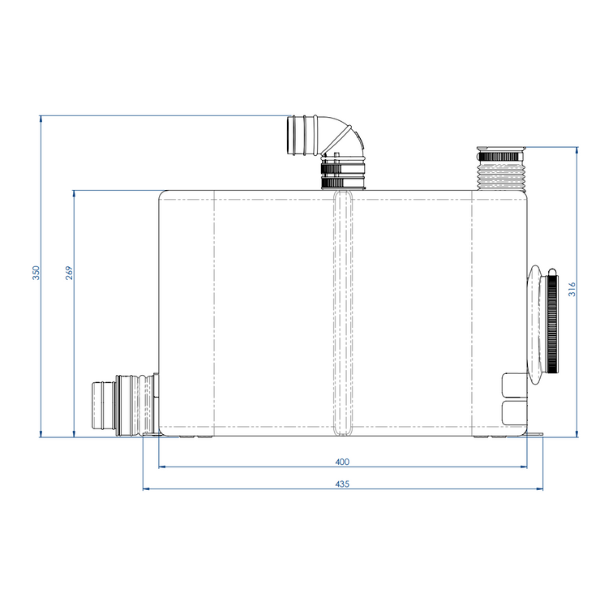 Schéma technique du broyeur/pompe WD1000 n°3