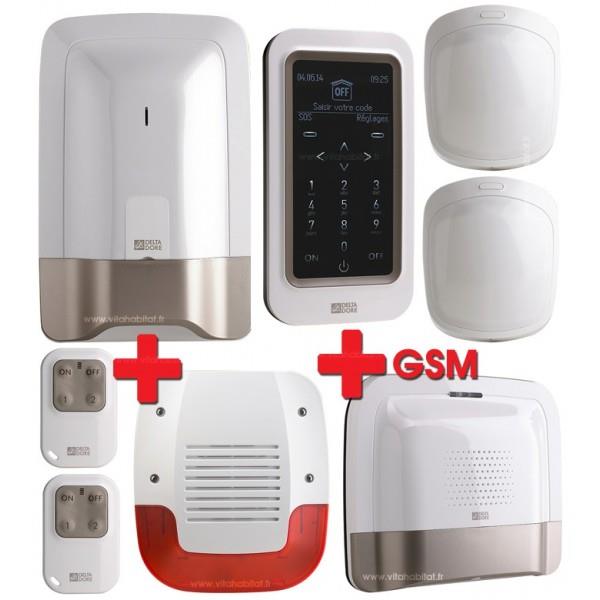 alarme radio GSM TYXAL + / sirène extérieure et transmetteur téléphonique GSM