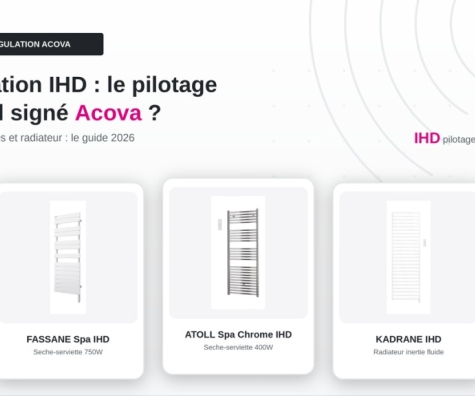 Régulation Acova IHD : qu'est-ce que c'est et quels produits en sont équipés ?